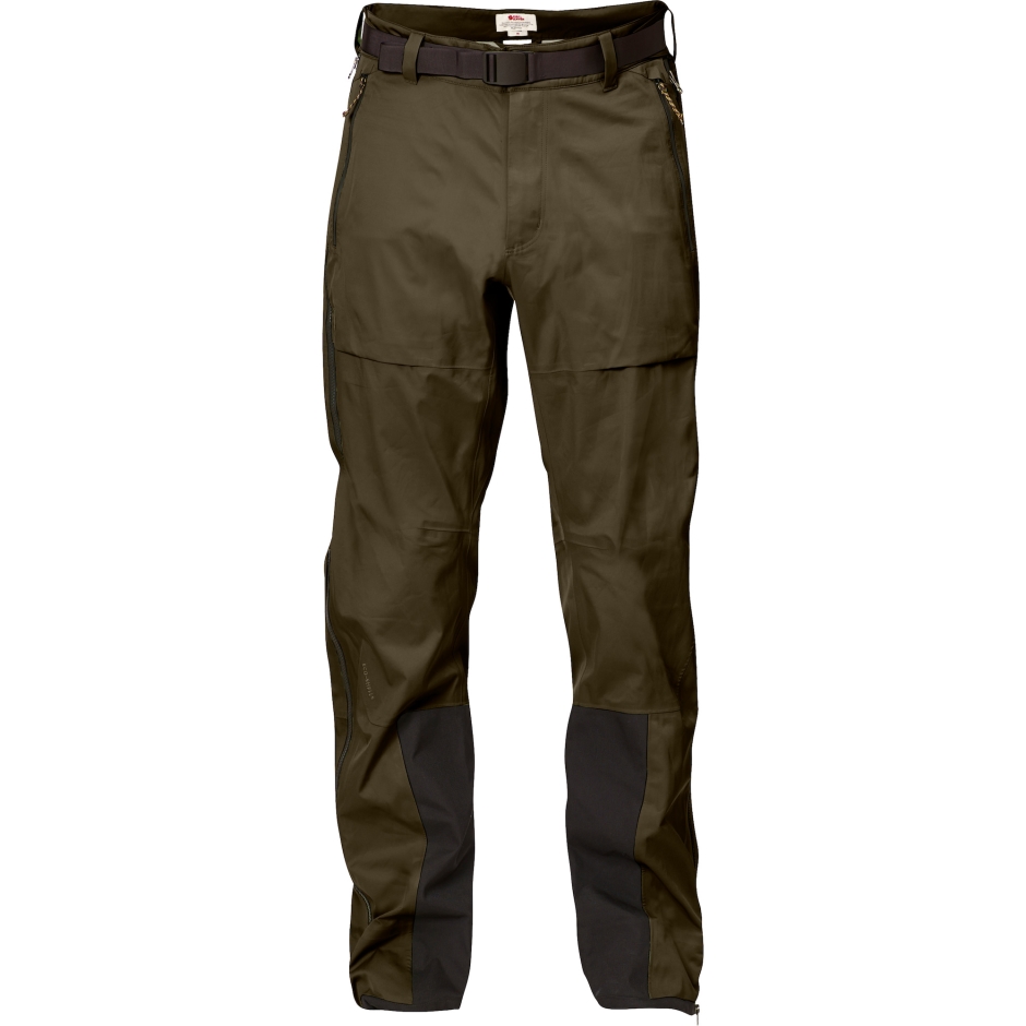 Calça Keb Eco-shell M Fjällräven Azeitona Escura
