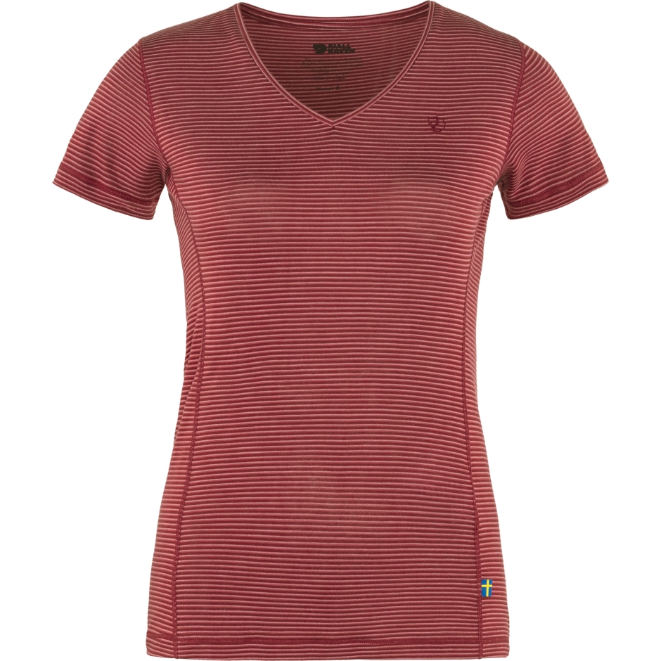 T-shirt Fjällräven Abisko Cool W Vermelho Romã