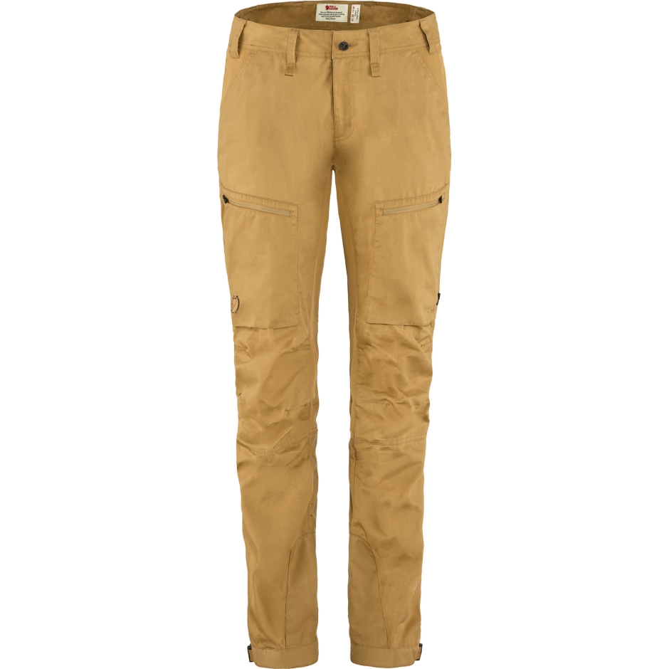 Calça De Trekking Abisko Lite C Curta Fjällräven Marrom Trigo Sarraceno