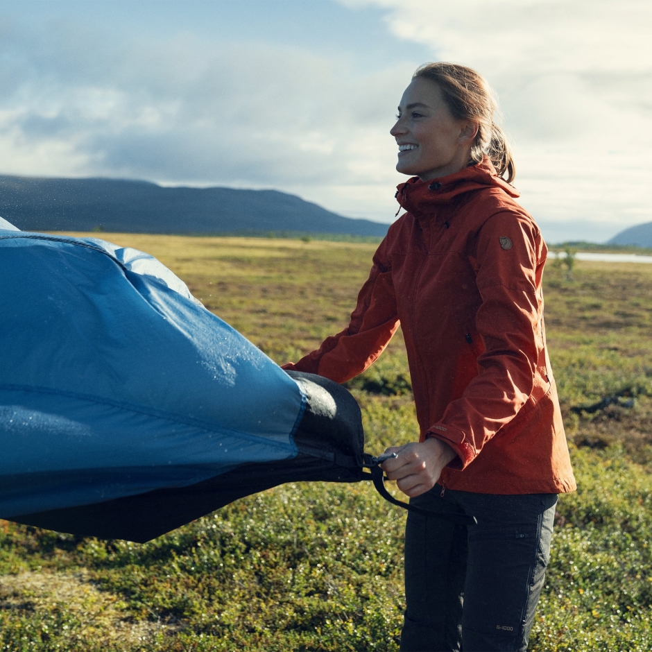 Calça De Trekking Abisko Lite C Curta Fjällräven Marrom Trigo Sarraceno
