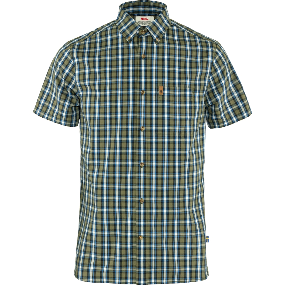 Camisa Verde-alpina Azul Fjällräven Övik Ss M