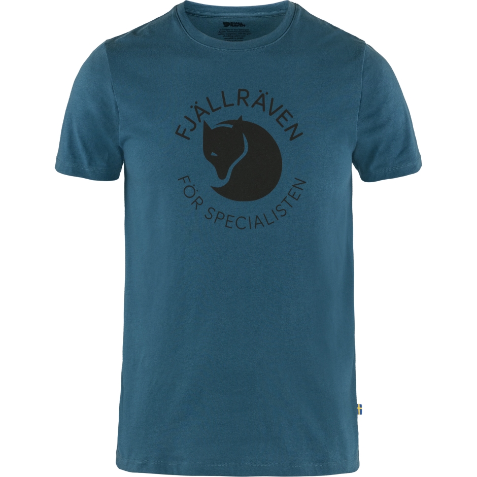 T-shirt De Raposa Azul índigo Com Raposa Da Montanha
