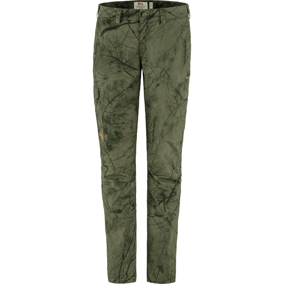 Karla Calça Hidrática Com Camuflagem Verde Fjällräven