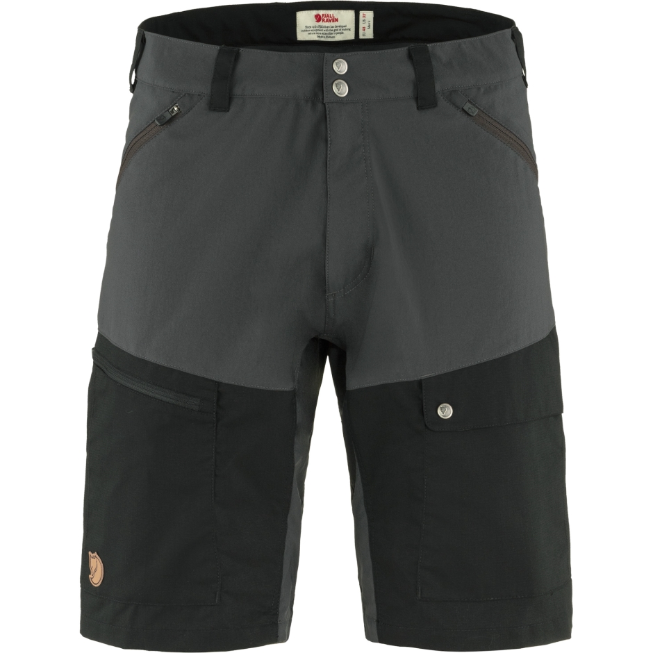 Shorts De Verão Abisko M Cinza Escuro Preto Fjällräven