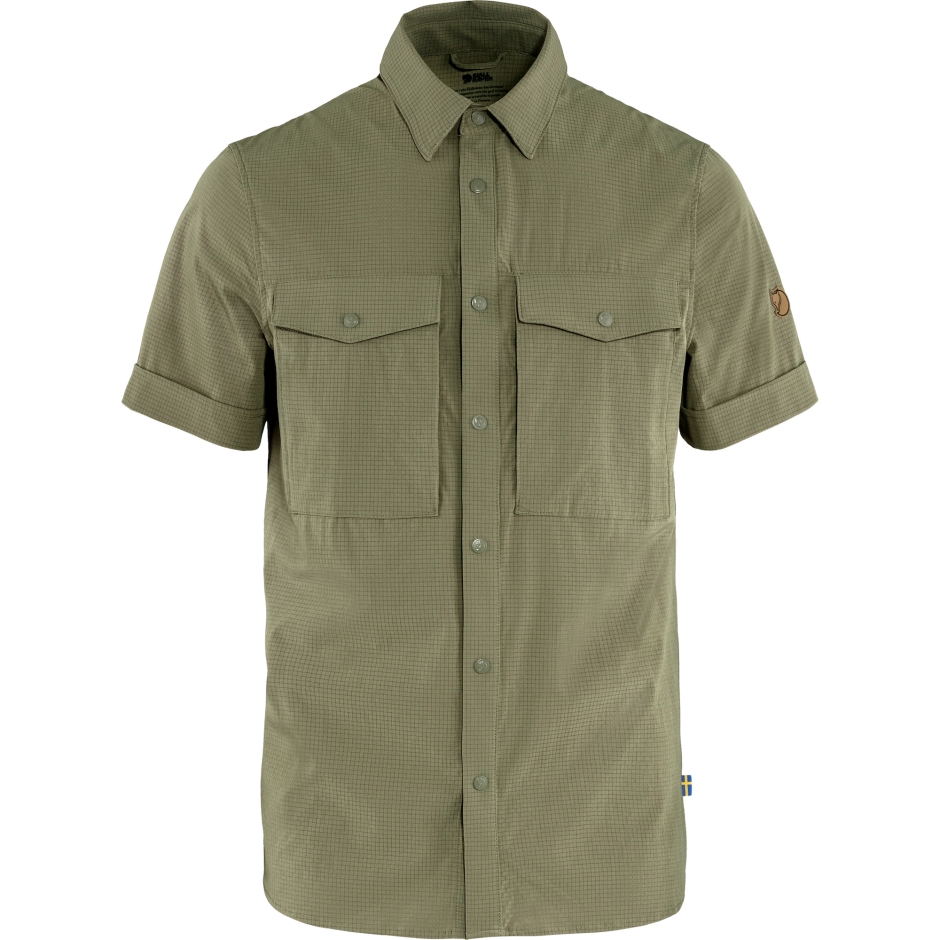 Fjällräven Brand Light Olive Abisko Camisa Trekking Ss M