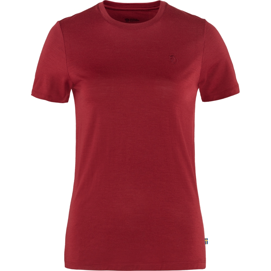 Fjällraven Lã Abisko Ss W Vermelho Romã