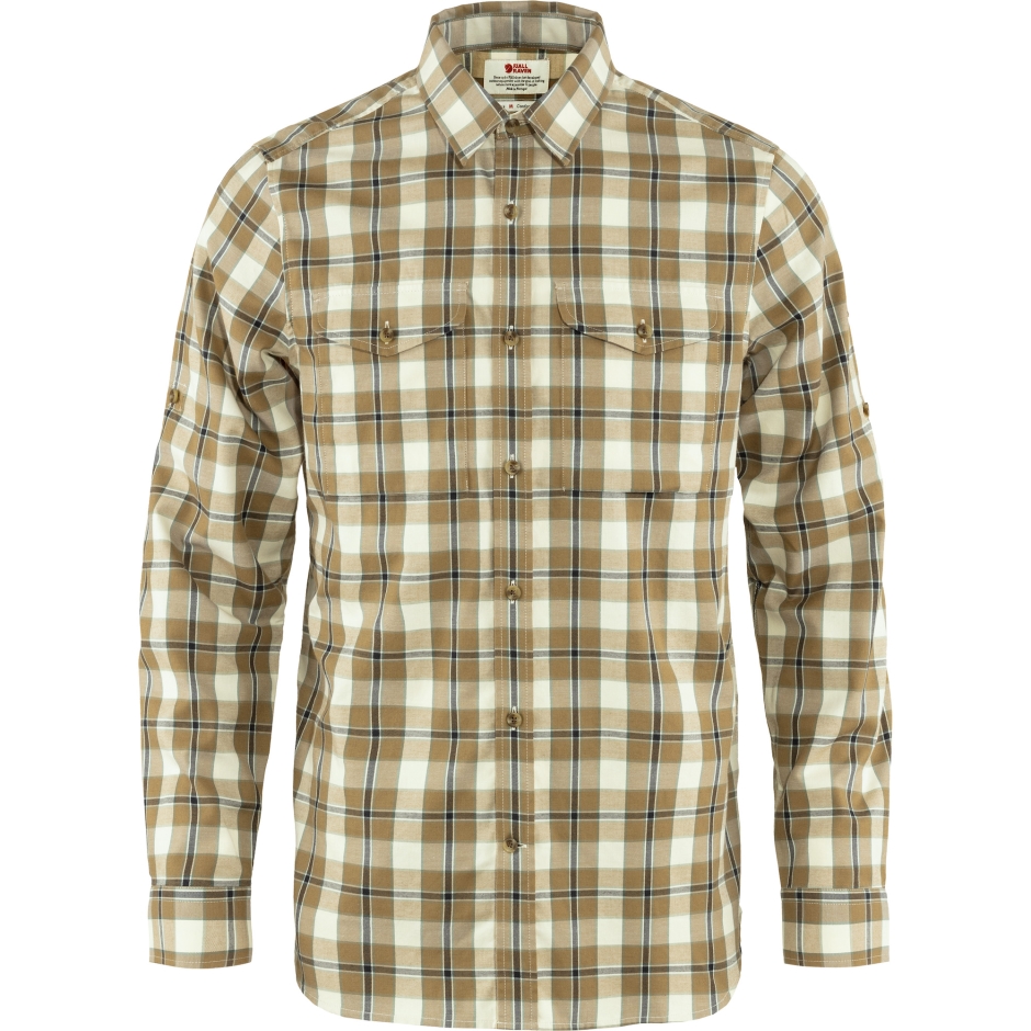 Camisa De Flanela Fjällräven Marrom Pátina Verde Singi Ls M