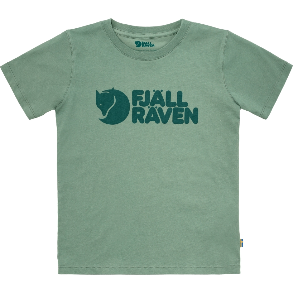 Camiseta Verde Patina Fjällräven Kids Logo