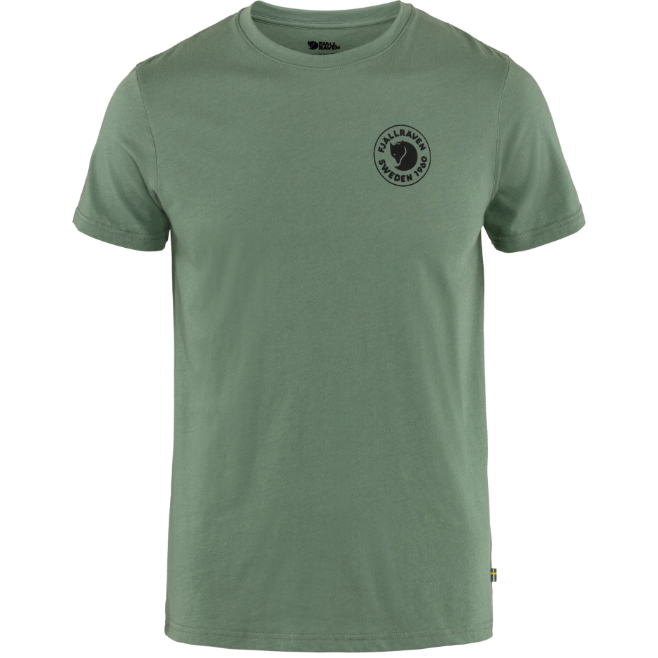 Camiseta Verde Pátina Fjällräven 1960 Com Logo