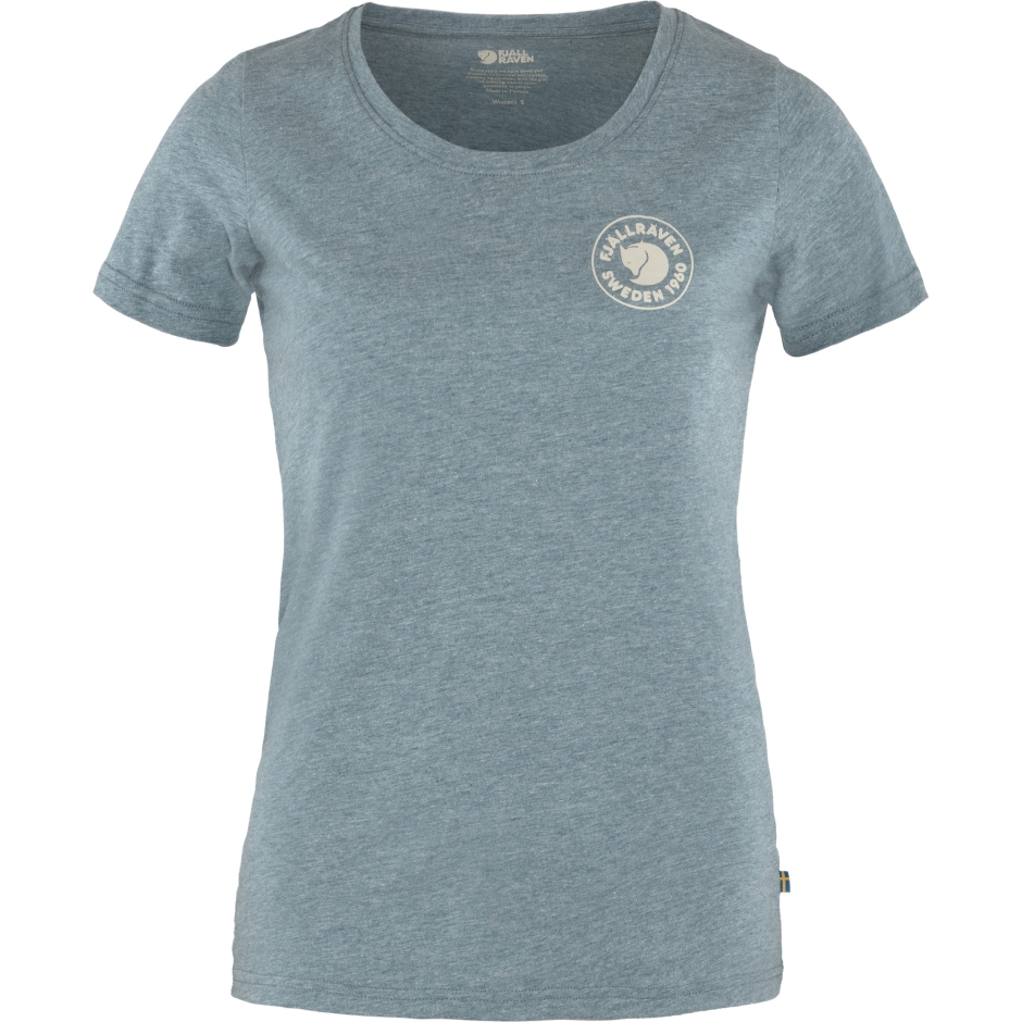 Fjällräven Brand Indigo Blue-melange 1960 Logo T-shirt W