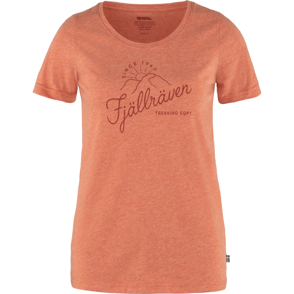 Fjällräven T-shirt Do Nascer Do Sol W Rowan Vermelho-melange