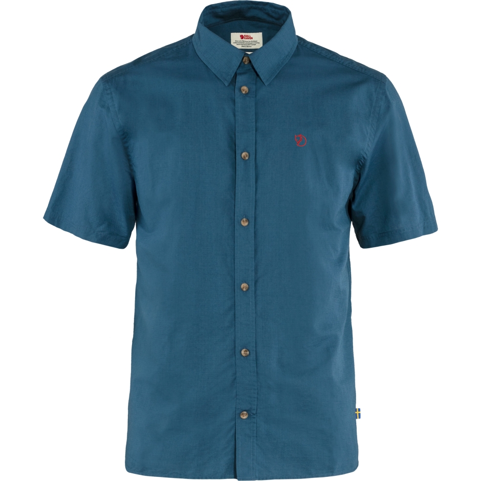 Camisa Fjällräven Övik Lite Ss M Tio Azul
