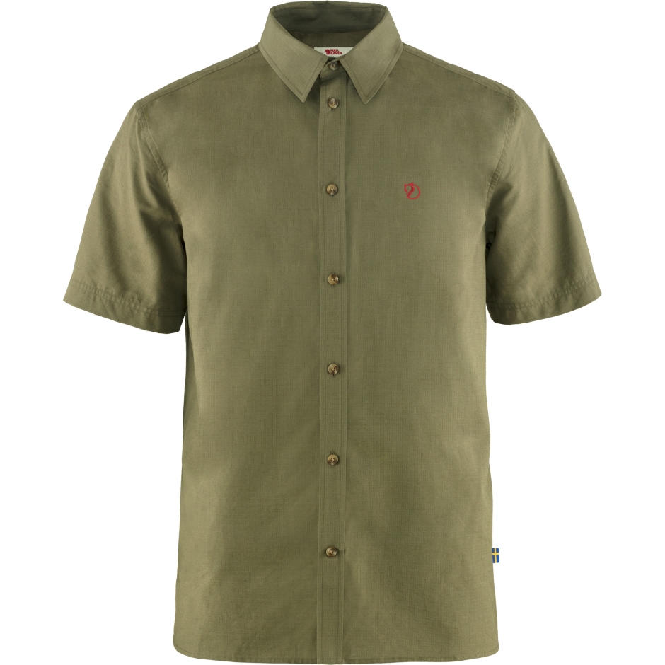 Camisa Övik Lite Ss M Verde Fjällräven