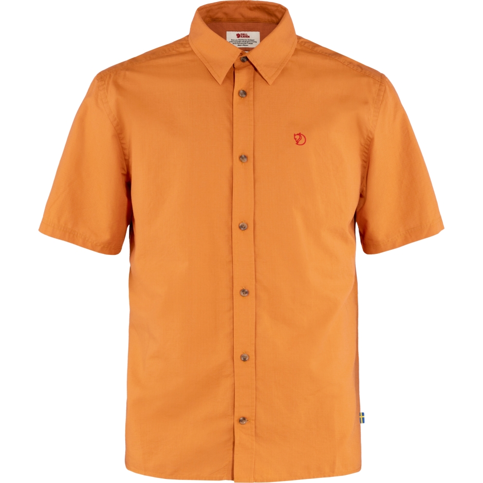 Camisa Fjällräven Laranja Picante Övik Lite Ss M