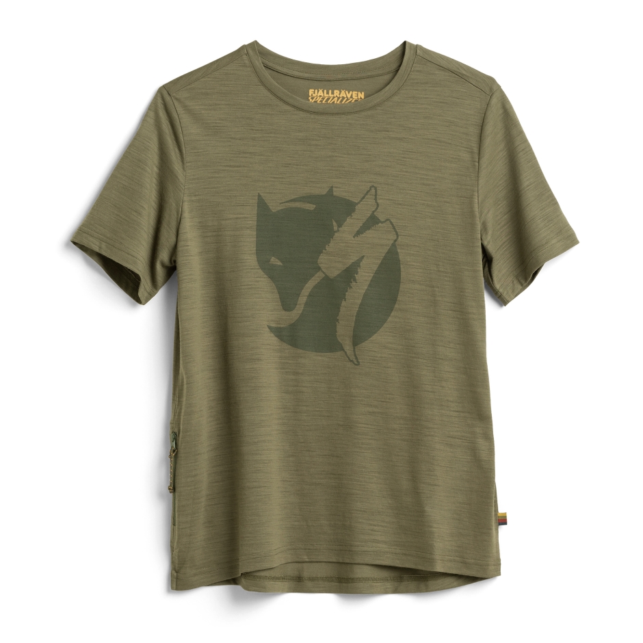 T-shirt De Lã Da Marca Fjällräven S/f Verde