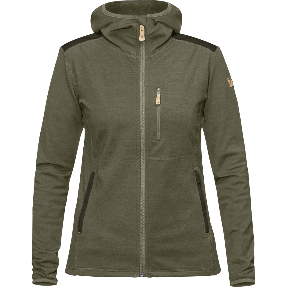 Fjällräven Keb Moletom Com Capuz W Laurel Verde Floresta Profunda