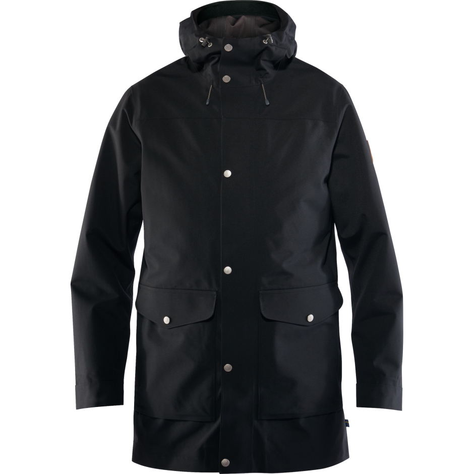 Jaqueta Eco-shell Preta Fjällräven Greenland M