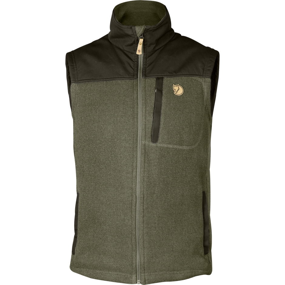 Fjällräven Colete De Lã Buck M Louro Floresta Verde Profunda
