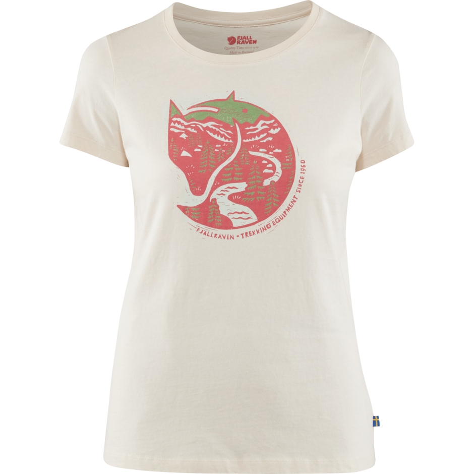 Fjällräven Camiseta Branca Com Estampa De Raposa Do ártico W
