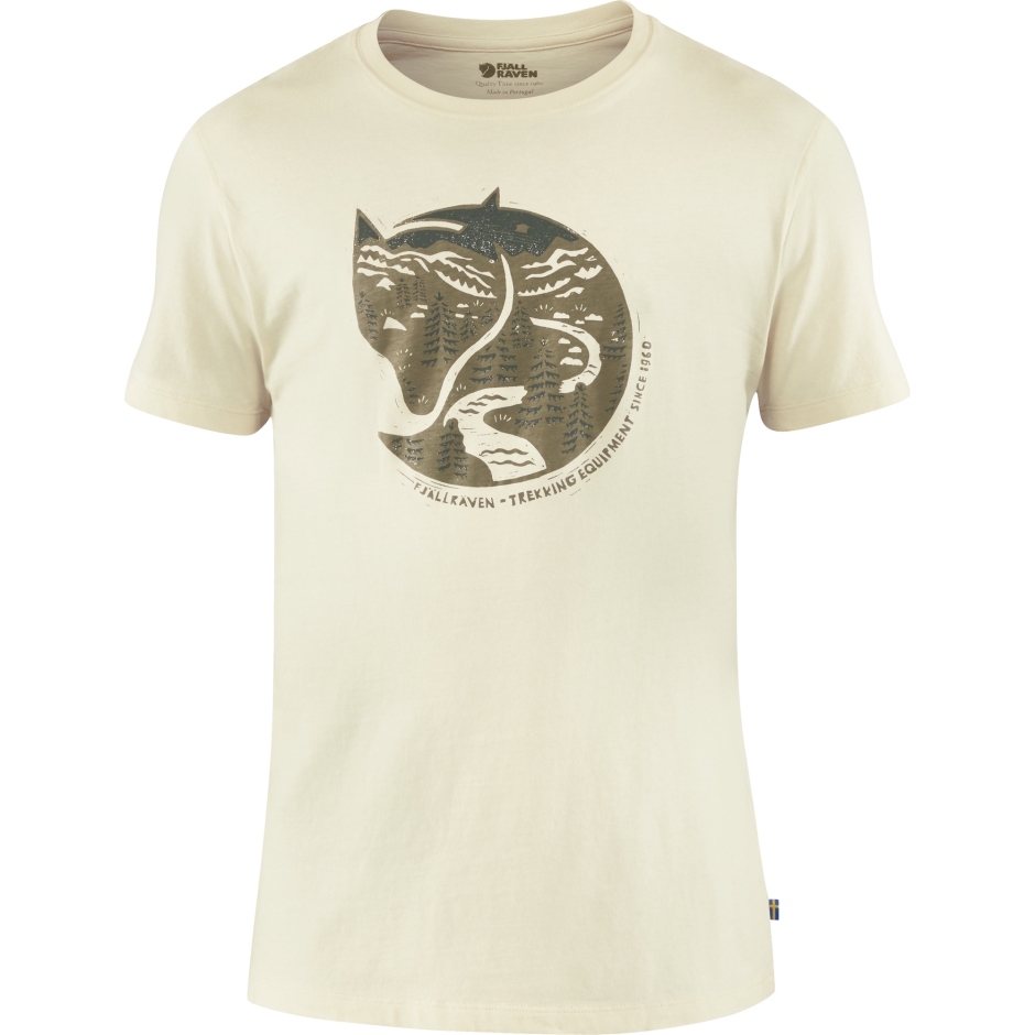 Camiseta Raposa Do ártico M Fjällräven Giz Branco