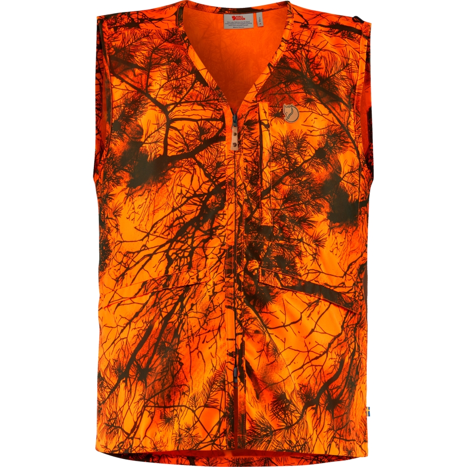Colete Fjällräven Värmland Camuflagem Laranja