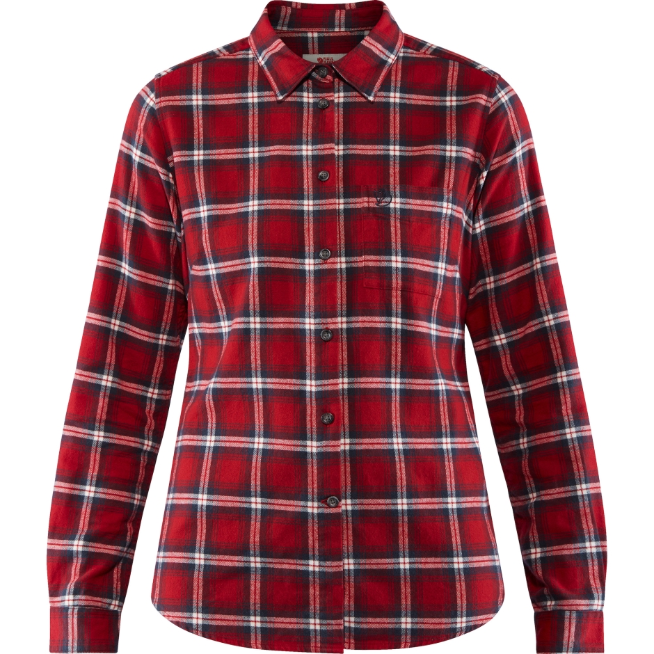 Övik Camisa De Flanela W Fjällräven Vermelho Escuro
