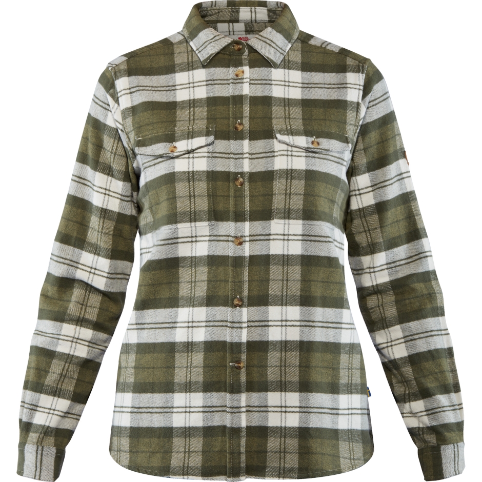 Camisa De Flanela Verde Övik Pesada W Fjällräven