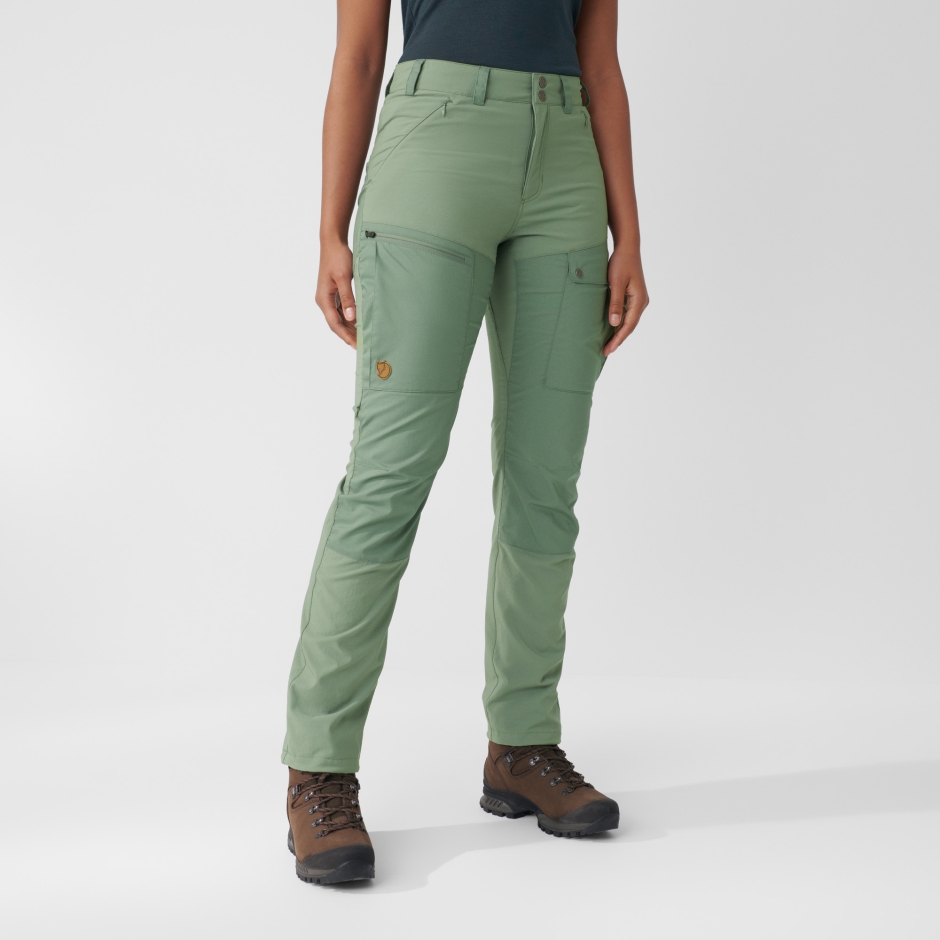 Calça Midsummer Abisko W Short Fjällräven Mineral Azul-argila Azul