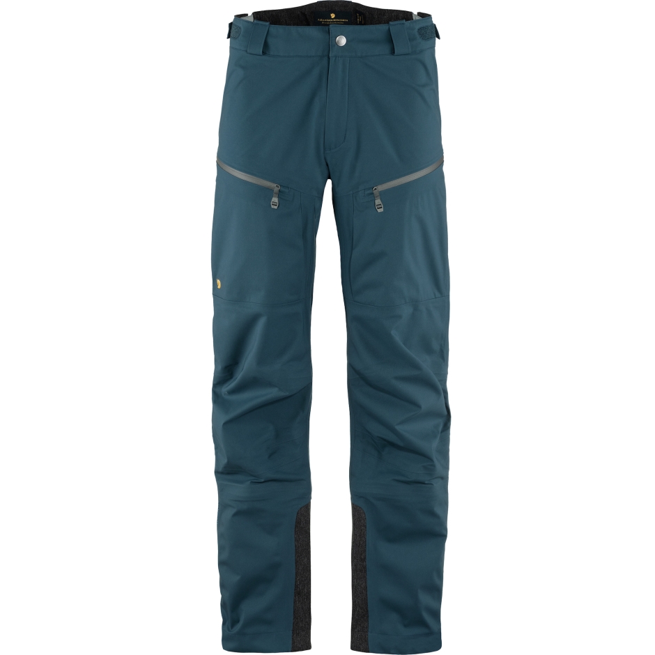 Calça Bergtagen Eco-shell M Azul Montanha Fjällräven