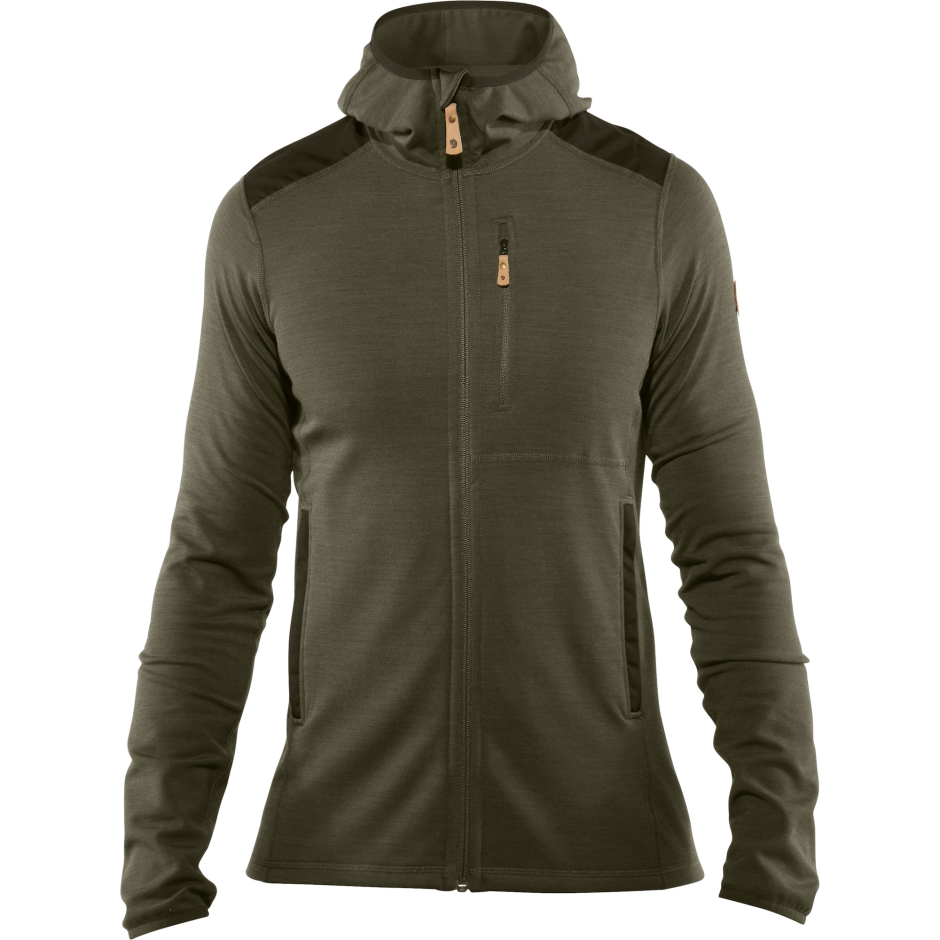 Moletom Keb Fleece M Laurel Green-Deep Forest Fjällräven