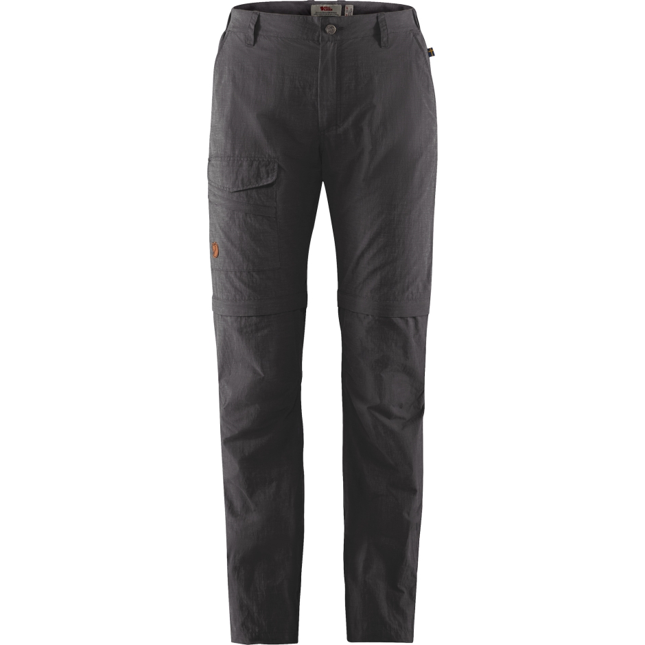 Calça Traveller Mt Com Zíper Fjällräven Cinza Escuro
