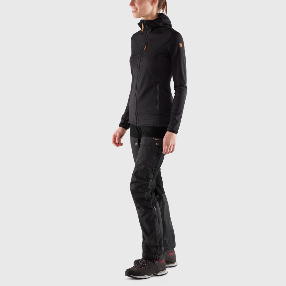 Calça Keb Cinza Pedra Preta Curvada C Curta Fjällräven