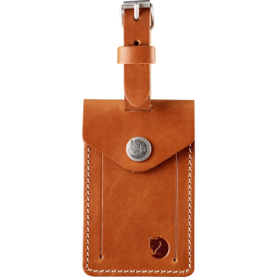Etiqueta De Bagagem De Couro Fashion Fjällräven Conhaque De Couro