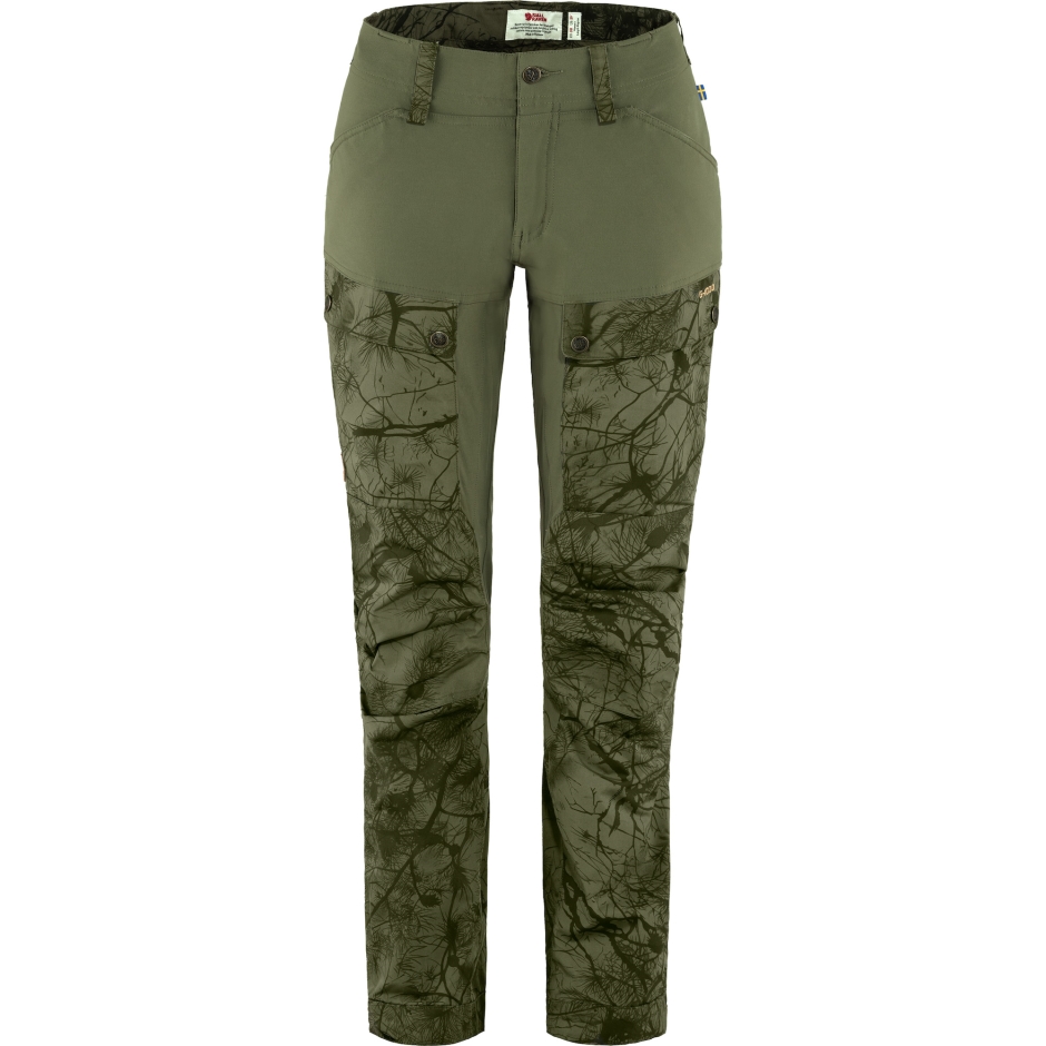 Fjällräven Verde Camo-laurel Calça Keb Curvada W Reg