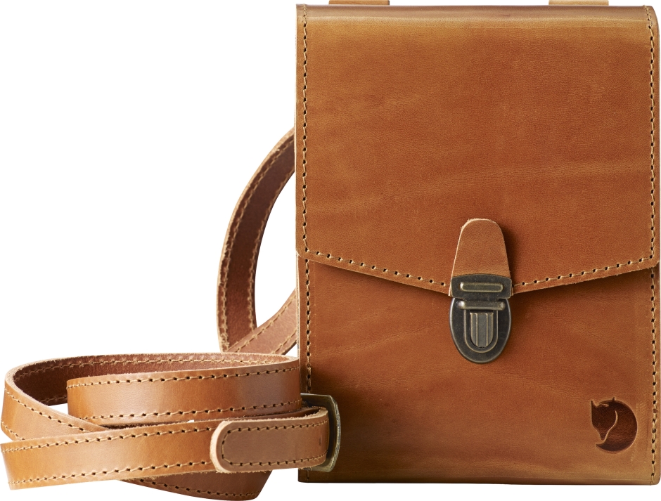 Bolsa Fjällräven Couro Conhaque Singi Bino