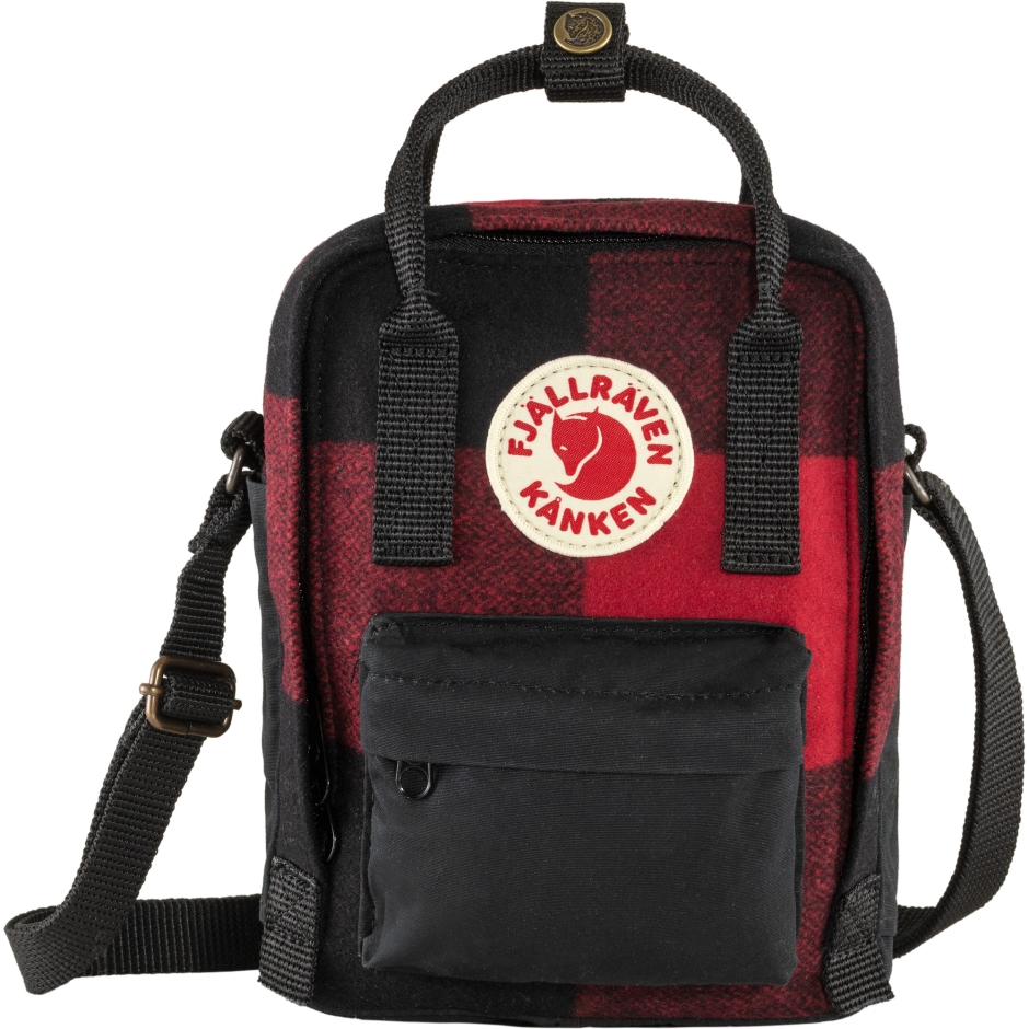 Tipoia Kånken Re-lã Marca Fjällräven Vermelho-preto