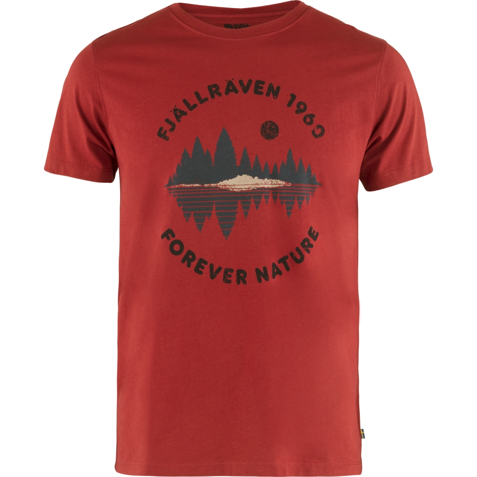 T-shirt Floresta Espelho W Montanha Raposa Vermelho Escuro