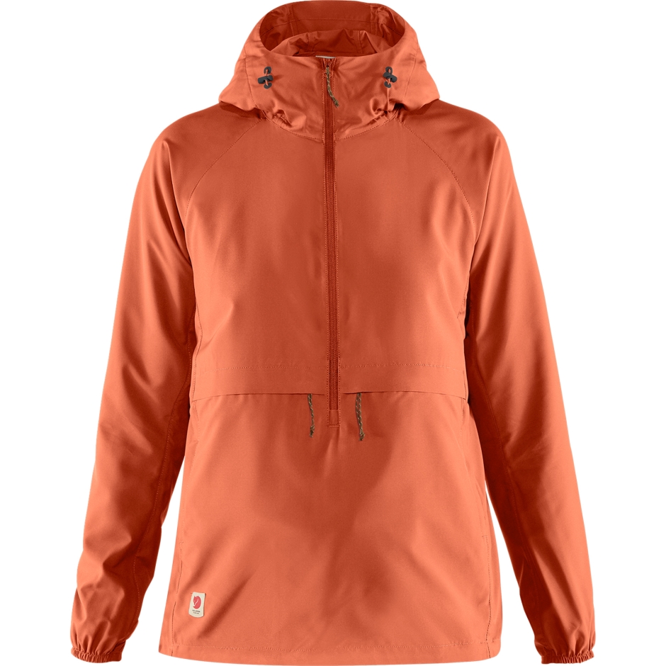 Fjällraven Marca High Coast Lite Anorak W Rowan Vermelho