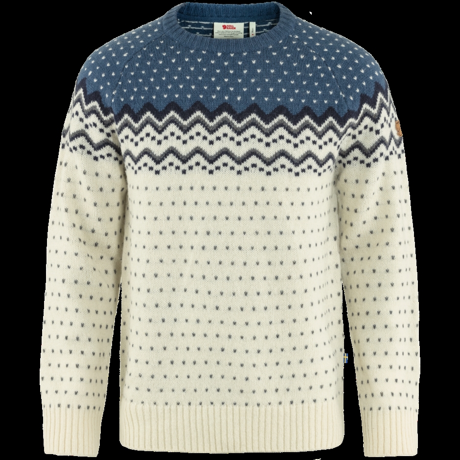 Fjällräven Övik Suéter De Malha M Giz Branco-azul índigo