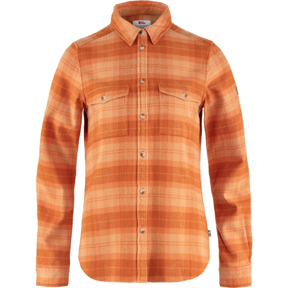 Fjällräven Pêssego Areia Deserto Marrom Övik Camisa De Flanela Pesada W