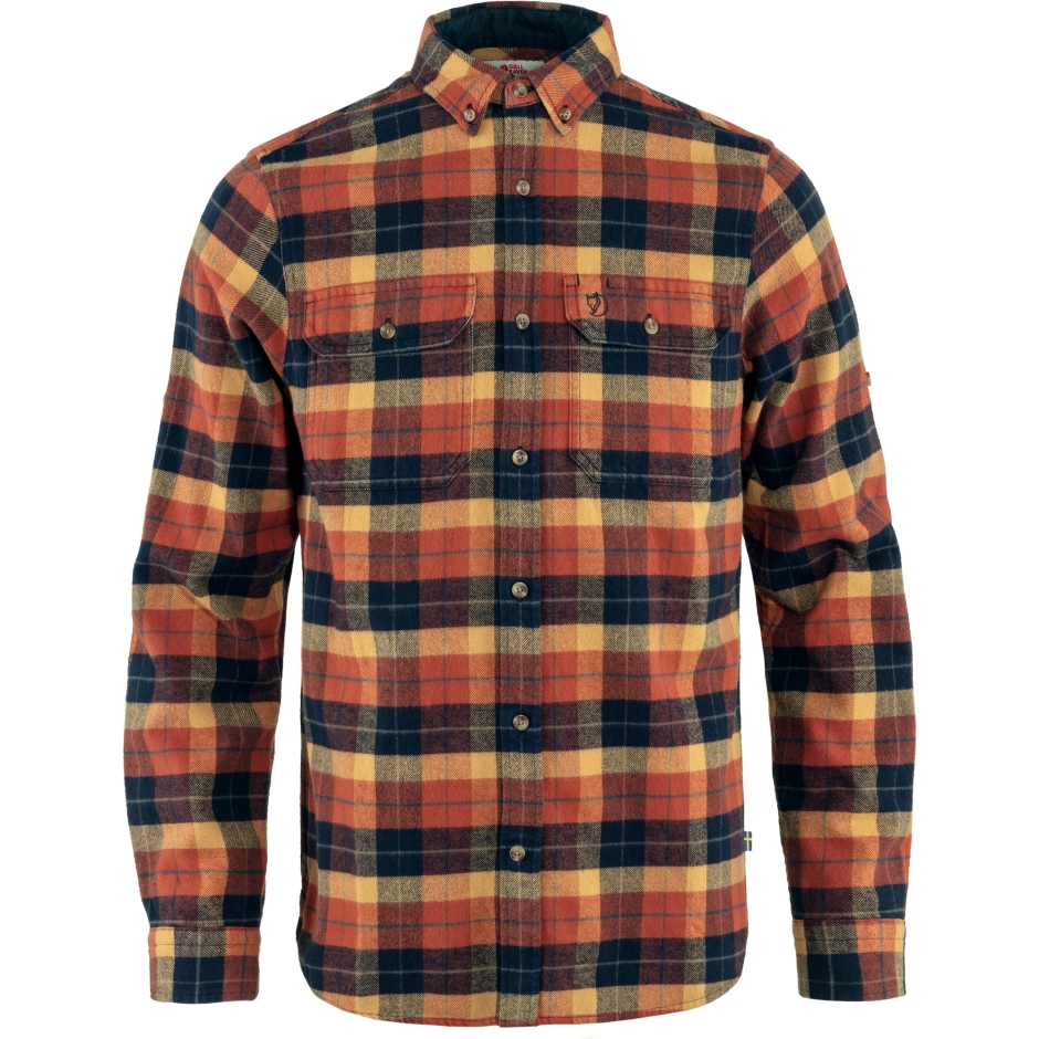 Outono Folha Escura Azul Marinho Fjällräven Singi Camisa De Flanela Pesada M
