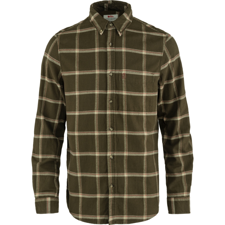 Camisa De Flanela Övik Comfort M Pedra Verde-oliva Escura Fjällräven