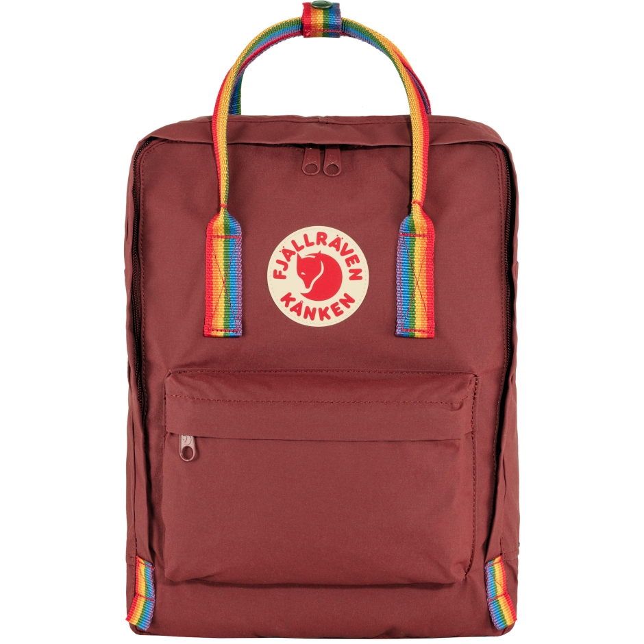 Fjällräven Boi Padrão Arco-íris Vermelho Kånken Arco-íris