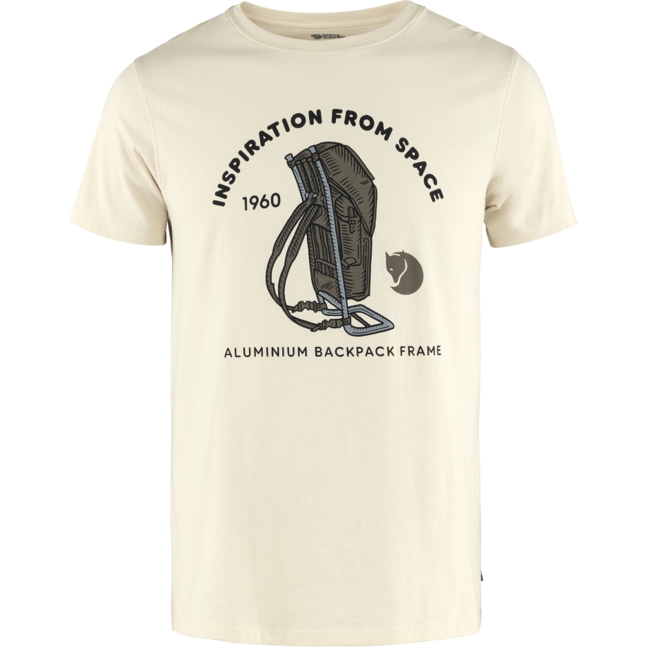 Fjällräven Space T-shirt Estampado M Giz Branco