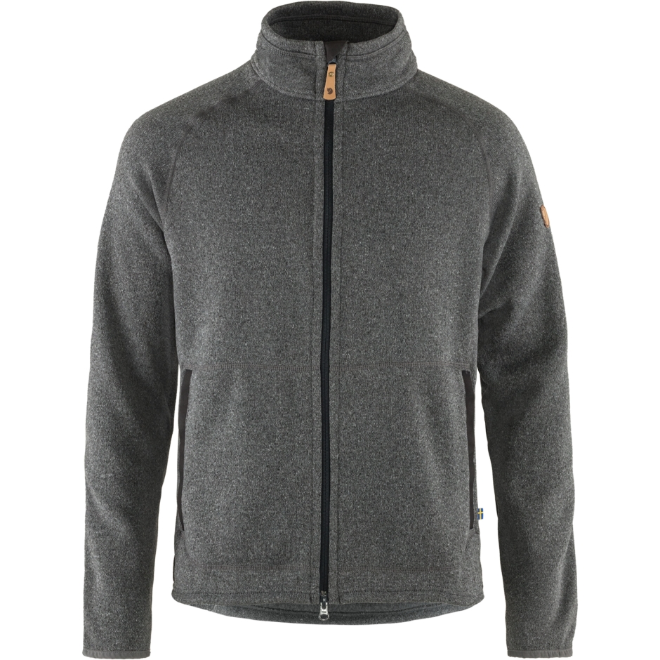 Fjällräven Övik Suéter De Lã Com Zíper M Cinza Escuro