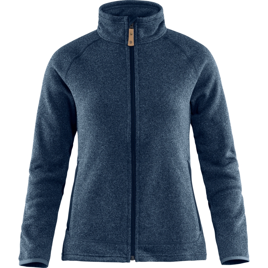 Suéter De Lã Övik Azul Marinho Com Fjällräven