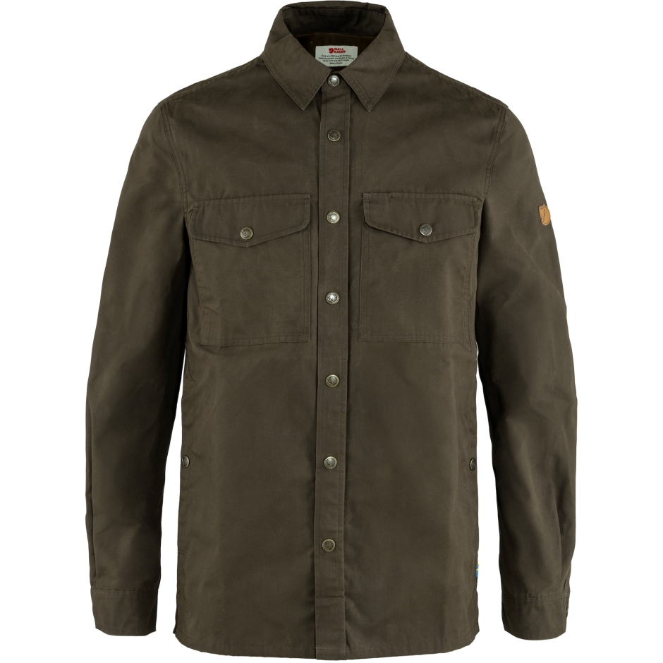 Singi Overshirt M Fjällräven Azeitona Escura