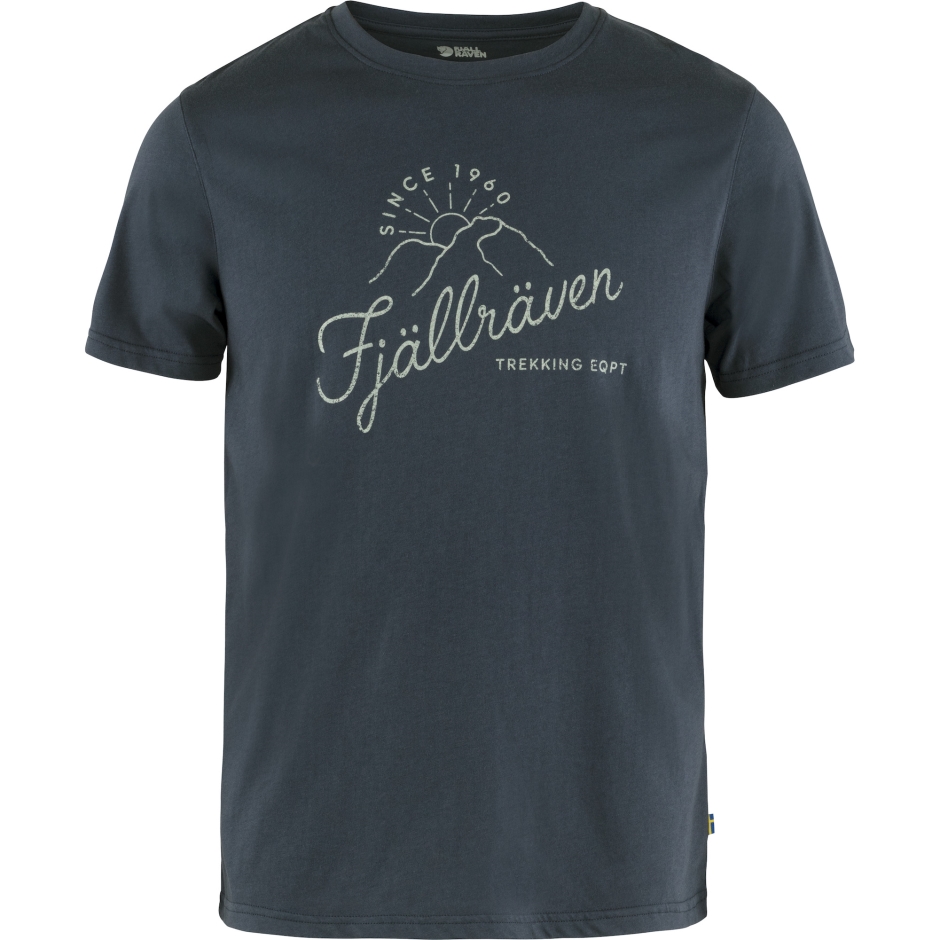 Fjällräven T-shirt Azul Marinho Com O Nascer Do Sol