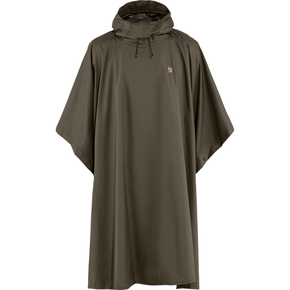 Poncho De Raposa Do ártico Azeitona Escura