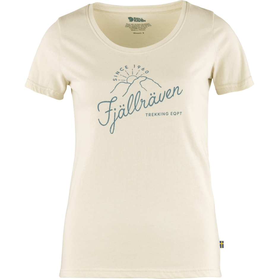 Camiseta Branca Giz Nascer Do Sol Com Raposa Da Montanha